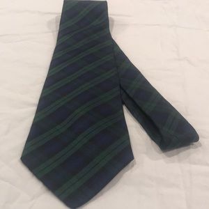 FACONNABLE HANDMADE FRANCE TARTAN BLACKWATCH TIE